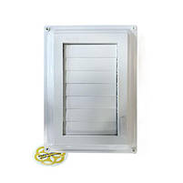 Пластикова вентиляційна решітка 33х45 см з сіткою, білий GUPLAST, фото 5