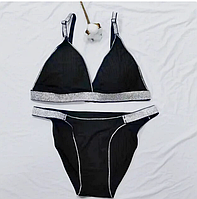 Спортивний комплект жіночої білизни на кожен день XS-L, Чорний