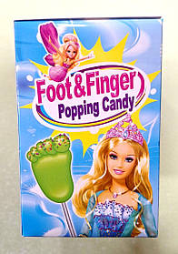 Льодяник на паличці Foot & Finger з вибуховою карамеллю 10 г 30 штук (термін 30.06.2025)