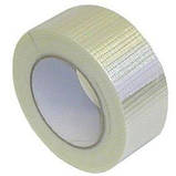 Скотч армований скловолокном прозорий 48 мм х 50 м, надміцний, фото 6