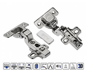 Завіса меблева внутрішня GTV ZP-COCA7450-BE без пружини H=0