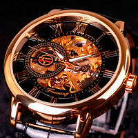 Чоловічий класичний механічний годинник Forsining Rich Black 1120 Advert