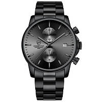 Мужские классические часы на руку черный Cheetah Mars Black Advert Чоловічий класичний годинник на руку чорний