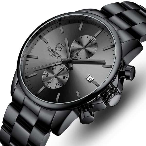 Мужские классические часы на руку черный Cheetah Mars Black Advert Чоловічий класичний годинник на руку чорний - фото 2 - id-p2067678808