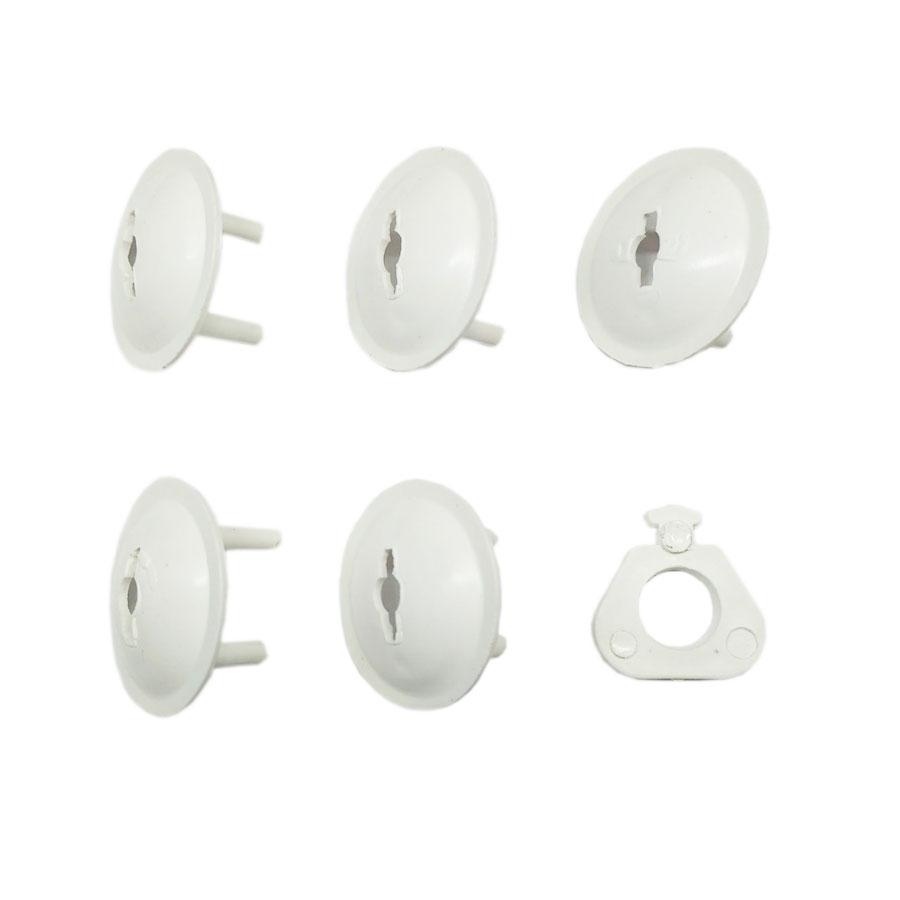 Комплект заглушок 10 шт з ключем на розетку для захисту дітей, фото 1