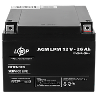 Аккумулятор кислотный AGM LogicPower LPM 12 - 26 AH