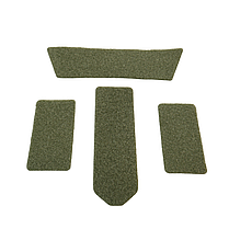 Комлпект velcro панелей на шолом (4шт) олива, фото 3