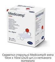 Салфетки стерильные Medicomp extra 10 х 10 см 2х25шт из нетканого материала