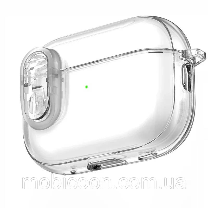 Чохол прозорий для AirPods 1/2 із засувкою, фото 1