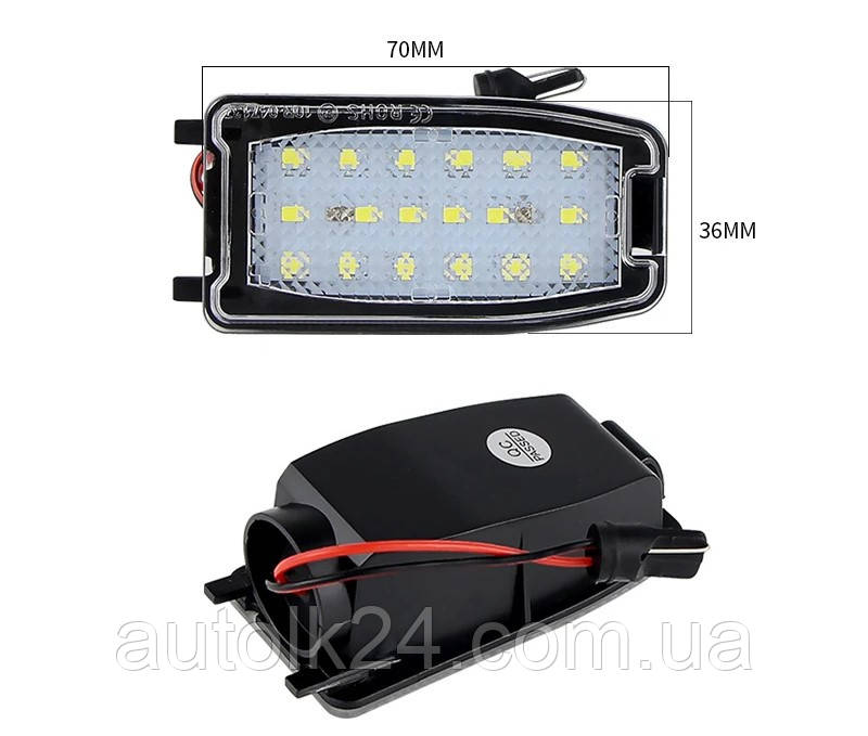 LED Підсвітка дзеркал Land Rover Rang Rover Sport LR2 LR3 LR4 L322 Freelander