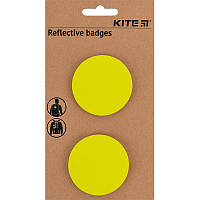 Набор значков светоотражающих Kite K23-107-2, желтые