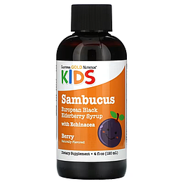 Children Sambucus Elderberry Syrup California Gold Nutrition 120 мл
