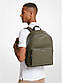 Чоловічий рюкзак MICHAEL KORS Cooper Faux Leather Commuter Backpack (оливковий), фото 4