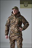 Костюм Soft Shell пиксель на подкладке омни хит Тактический костюм,армейский костюм софтшел пиксель мужской