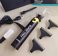 Машинка для стрижки волос беспроводная, бритвы и триммеры, акумуляторный триммер для бороды и усов VGR V-082