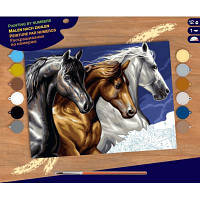 Оригінал! Набор для творчества Sequin Art PAINTING BY NUMBERS SENIOR Wild Horses (SA1040) | T2TV.com.ua