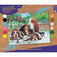 Оригінал! Набор для творчества Sequin Art PAINTING BY NUMBERS SENIOR Basset Hounds (SA0044) | T2TV.com.ua