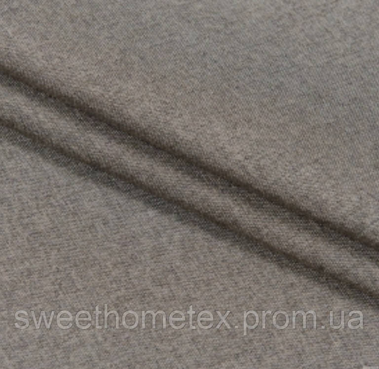 Декоративна тканина паша pasha меланж темно-бежевий для штор римської штор подушок