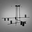 Люстра-підвіс у стилі лофт на 9 ламп E14 колір каркаса чорний D-SY2225-9BK, фото 4