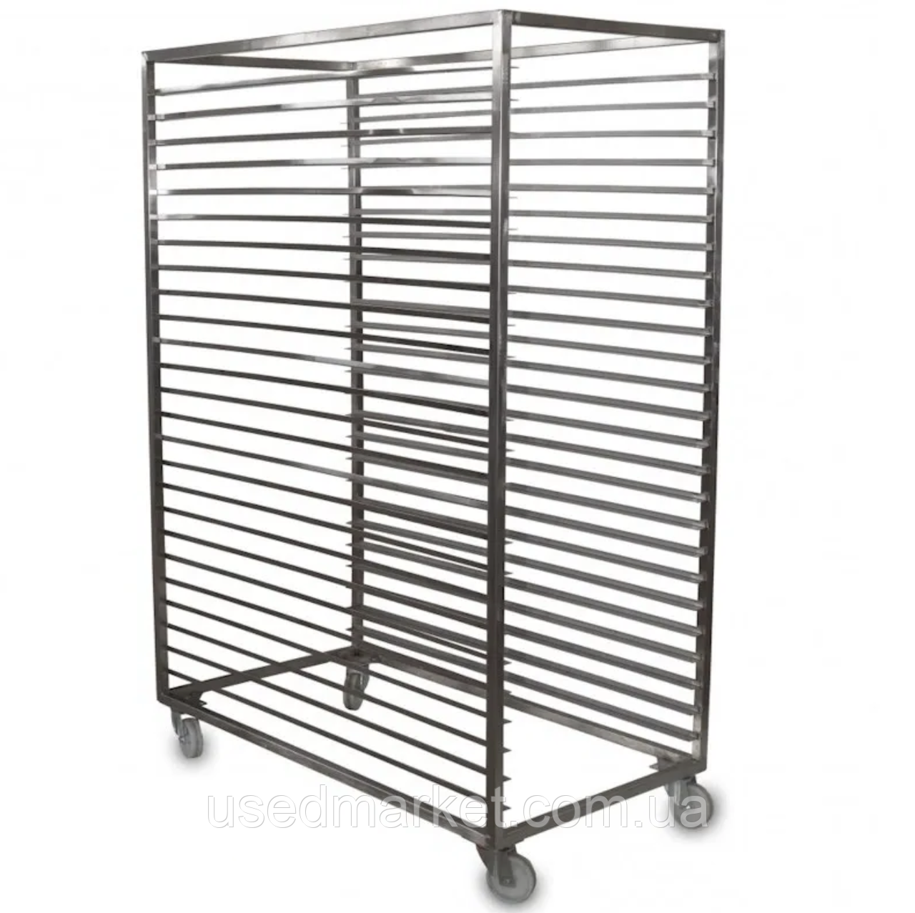 Візок на 45 лотків з нержавіючої сталі (600х600) для сушильних шаф, фото 1