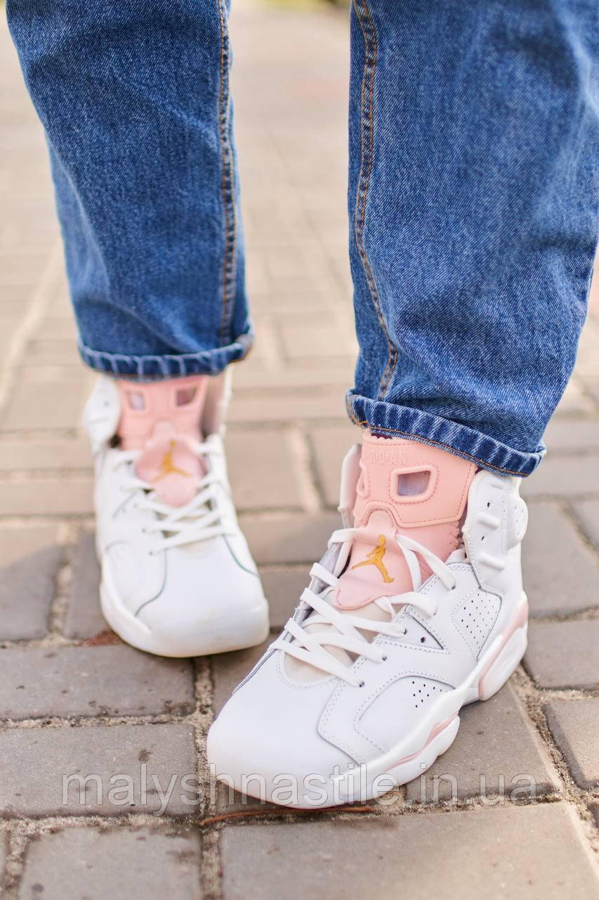 Jordan 6 white pink sales