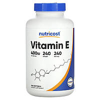 Витамин Е Nutricost Vitamin E 180 мг 400IU 240 капс.