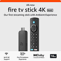 Смарт ТВ приставка Amazon Fire TV Stick 4К Max 16GB (2nd Generation)