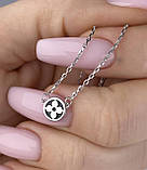 Срібне кольє з вставками із золота 1241.40р, фото 2