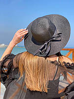 Летняя шляпа для прогулок и отдыха на пляже ЧЕРНАЯ TRA