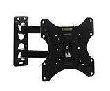 Кріплення кронштейн поворотний для ТВ телевізора на стіну від 14 до 42 дюймів CP302, похитно-поворотний, фото 6