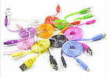Світиться кабель USB-MicroUSB для смартфонів СИНІЙ SKU0000274, фото 7