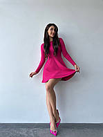 Очень нежное и женственное Платье «колокольчик» малиновый TRA
