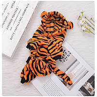 Костюм тигра для животных (размер L) RESTEQ. Тигровый костюм для собак. Костюм для кошки. Флисовый костюм для