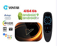 Быстрый Смарт ТВ Медиаплеер VONTAR X3 Android TV Amlogic S905X3 4/64GB