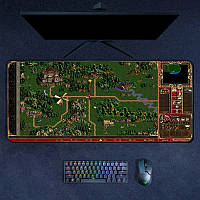 Большой коврик для мыши Heroes of Might and Magic III 900x400x2 мм. Коврик для мышки Heroes III RESTEQ. Коврик