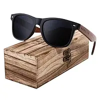 Брендовые солнцезащитные очки Wayfarer BC8700/Woodbox BARCUR DESIGN