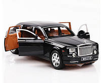 Модель автомобиля Rolls Royce Phantom 1:24. Звук + световые эффекты. Металлическая инерционная машинка Роллс