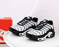 Мужские кроссовки Nike Air Max Plus TN White/Black (черно-белые) сезон весна-лето Y14114 43
