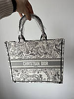 Christian Dior Large Book Tote Grey (Чорний Кант)