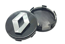 Ковпачки на литі диски Renault 60 мм. Чорний