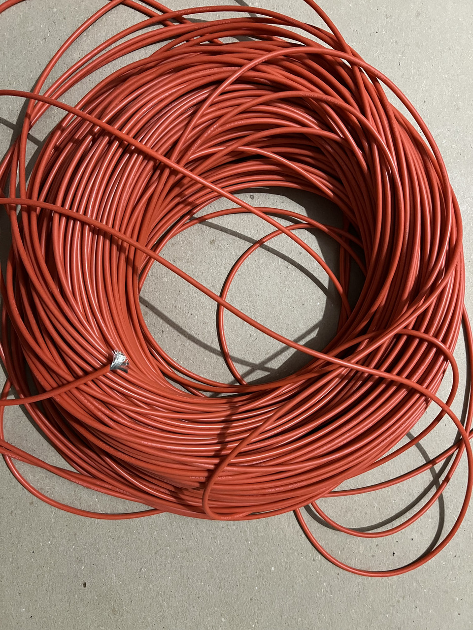 Кабель багатожильний 12AWG у силіконовій ізоляції червоний, фото 1