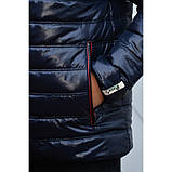 Двостороння курточка на хлопчика демісезонна синя з червоним Pleses, розміри 110-164, фото 4