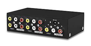 Спліттер, розгалужувач MT-104AV RCA на 4 телевізори (1 вхід - 4 виходи), фото 3