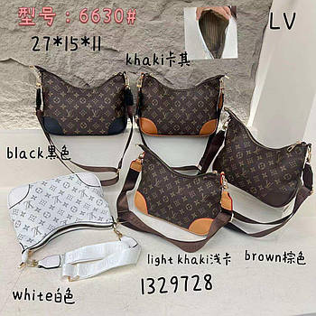 Сумочка крос-боді жіноча 27*15 см на блискавці зі штучної шкіри в різних кольорах VV