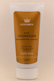 ELITECOSMETIC Скраб для обличчя та тіла з Дорогоцінними Компонентами EnjOy Gold, 150 мл