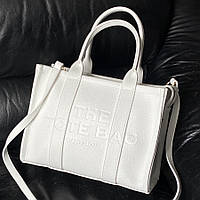 Marc Jacobs Medium Tote Bag White Leather