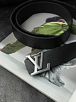 Louis Vuitton Smooth Skin Belt Black/Silver