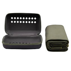 Рушник із мікрофібри TRAMP Pocket Towel 60х120 L Army Green (UTRA-161-L-army-green)
