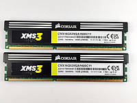Комплект оперативной памяти Corsair XMS3 DDR3 16Gb (2*8Gb) 1600MHz PC3-12800 (CMX16GX3M2A1600C11) Б/У