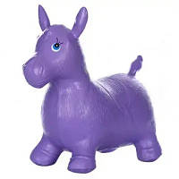 Прыгун лошадка от 2-х лет, надувной, ПВХ, фиолетовый